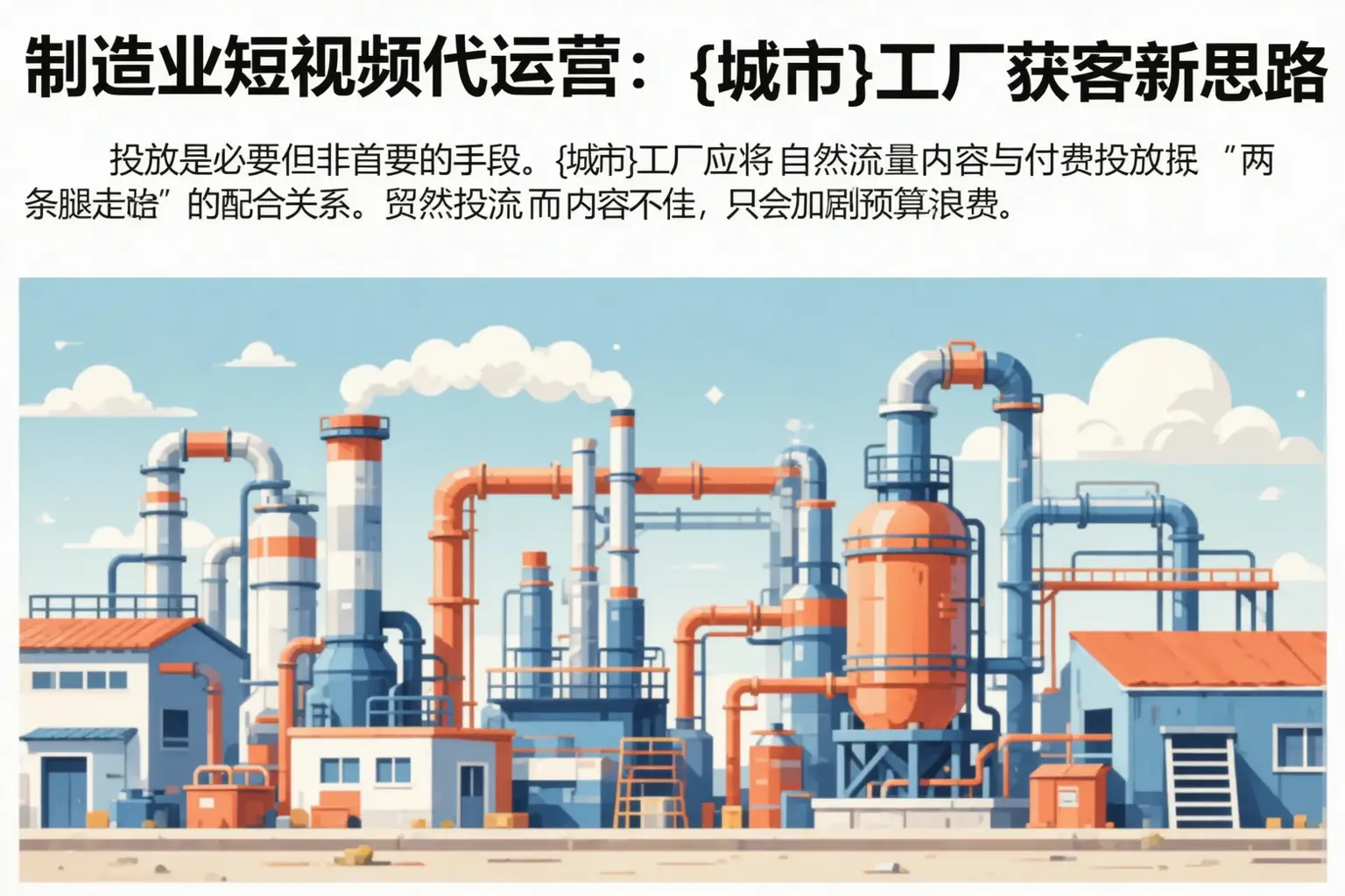 制造业短视频代运营:延庆工厂获客新思路
